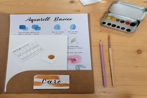 Florale Aquarell Buchstaben - Einsteigerworkshop im KREATIV HUHN Frankfurt